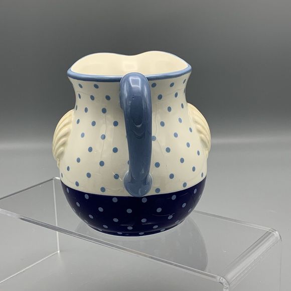 Gorham Lenox She Sells Seashells Blue Creamer Merry Go Round Syrup Server Clam - Picture 4 of 6